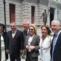 Με τον Μανώλη Κεφαλογιάννη, το Γιάννη Σμυρνιώτη, Δήμαρχο Τριπόλεως, την Ιωάννα Καλαντζάκου και τον Ανδρέα Λυκουρέντζο